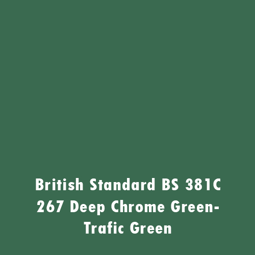 British Standard BS381C 267 Deep Chrome Green -Traffic Green Aerosol Spray Paint